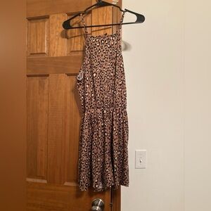 Women’s Medium/Large Leopard Print Boutique Sleeveless Romper - NWT